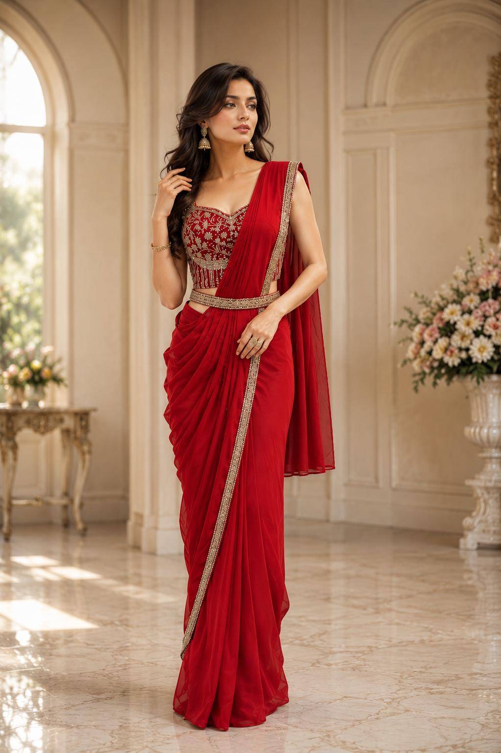 A553 BY AMOHA TRENDZ 01 To 03 Series Indian Traditional Wear Collection Fancy Colorful Party Wear CANDY CRUSH Stitched Sarees At Wholesale Price